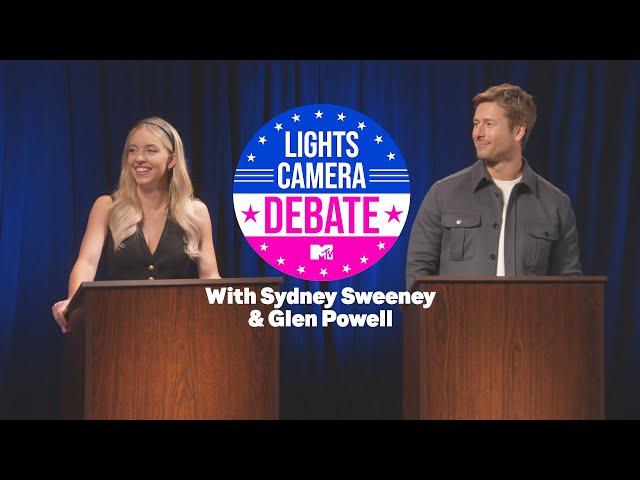 Lights, Camera, Debate w/ Sydney Sweeney & Glen Powell | MTV