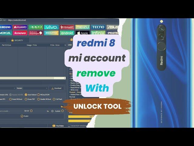 redmi 8 mi account remove unlock tool
