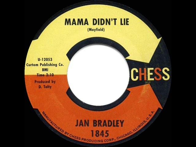 1963 HITS ARCHIVE: Mama Didn’t Lie - Jan Bradley