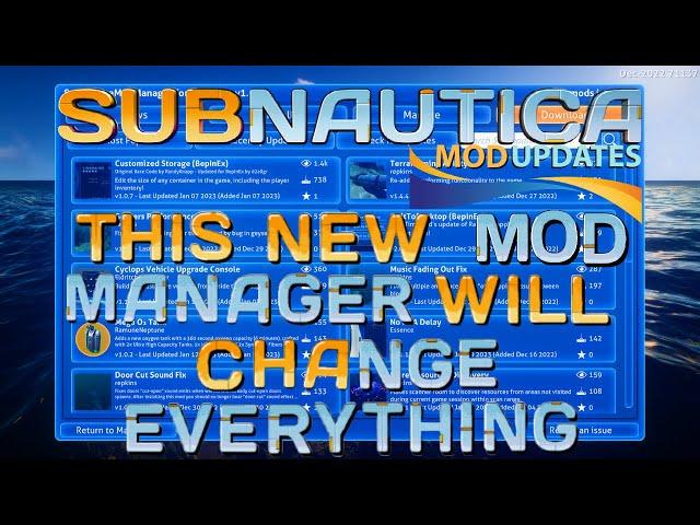 Subnautica Mod Manager for Bepinex