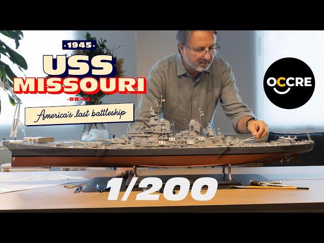 USS Missouri (BB-63) Model Kit 1/200 Scale - Complete Presentation - OcCre