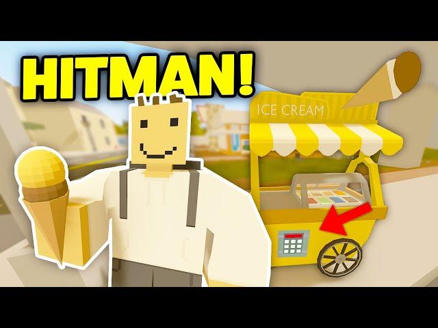 ICE CREAM STAND HITMAN - Unturned Roleplay (Hit On A FBI Agent That Likes Ice Cream!)