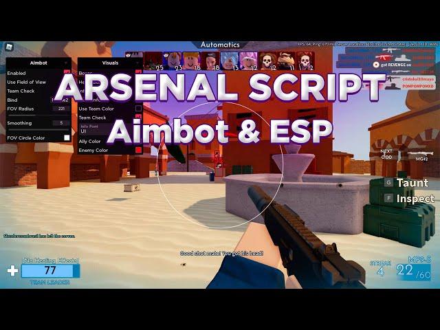 Arsenal Hack Script Aimbot and ESP | Roblox Arsenal GUI