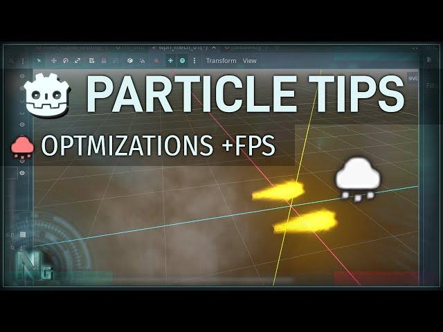 3D Particle Optmization Tips - Godot GPU Particles Tutorial : Blend_add & Draw Passes