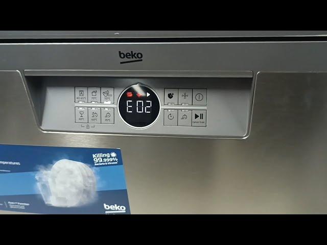 Tutorial:How to fix a E02 error code on a Beko dishwasher