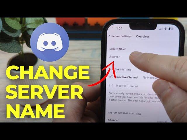 How To Change Server Name On Discord Mobile