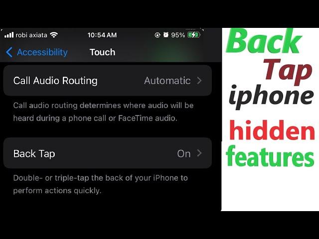 iPhone hidden features || Back Tap || Back Touch || Double & Triple Tap..