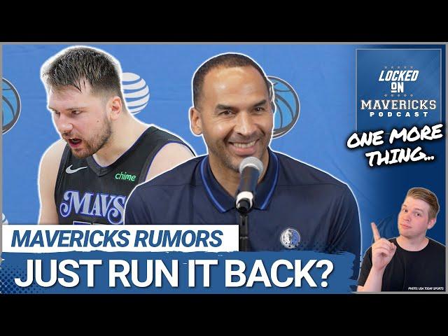 Nico Harrison Said the Mavs Will Just Run It Back?! | Dallas Mavericks Rumors | ONE MORE THING