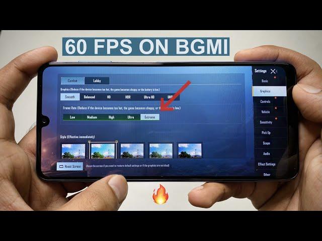 Enable 60 FPS Smooth+Extreme in BGMI on any Android Smartphone!