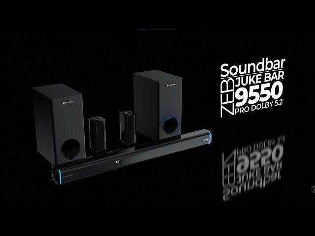 Zebronics | Zeb Jukebar 9550 | Dolby Soundbar with Dual Subwoofers