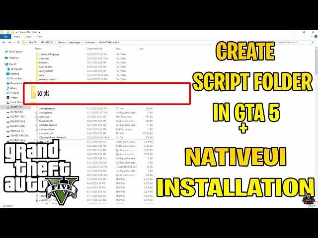 How To Get Scripts Folder For GTA-V (2022) GTA 5 MODS