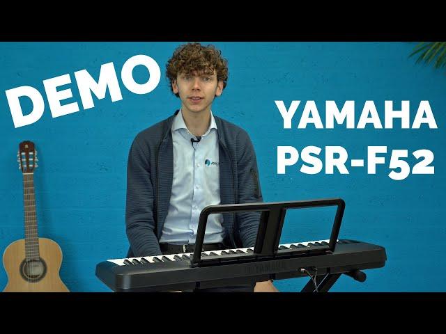 Yamaha PSR-F52 Digital Keyboard Demo | Joh.deHeer