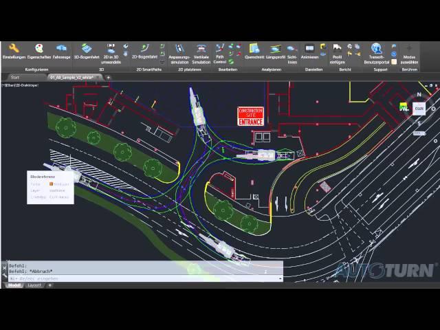 AutoTURN Standard Schleppkurven und Beladungen