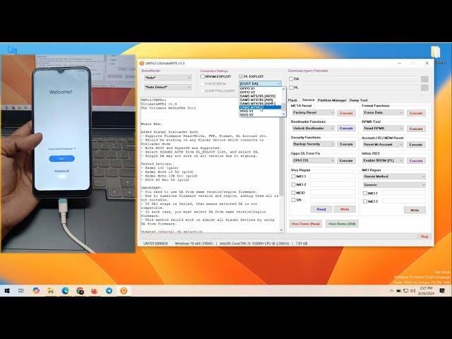 Samsung A22 5G (A226B) FRP Bypass | Samsung Google Account Remove by UMT MTK Tool 2024 | A2GSM