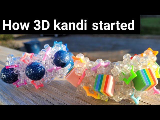 How 3D kandi started ( oldschool rave storytime & 3D ladder kandi tutorial