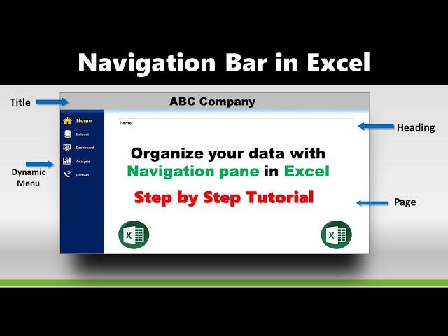 Navigation Pane Tutorial in Excel