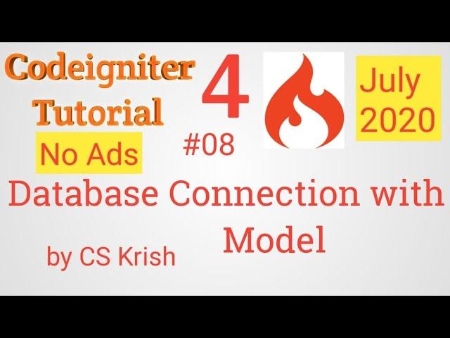 Codeigniter 4 Database Connection With Model