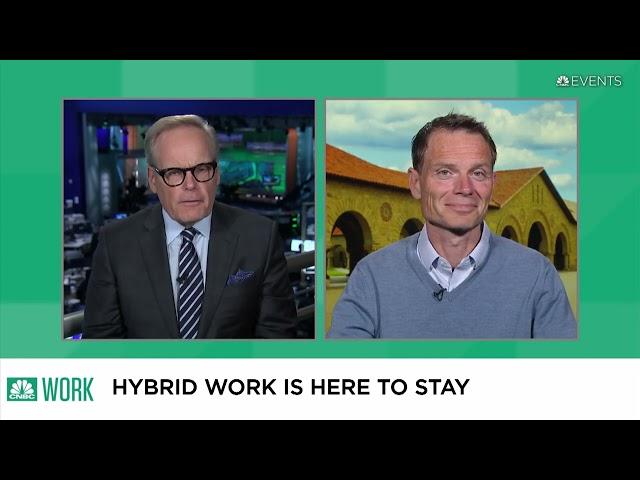 Stanford’s Nick Bloom Hybrid Work is Here to Stay at CNBC Work Summit