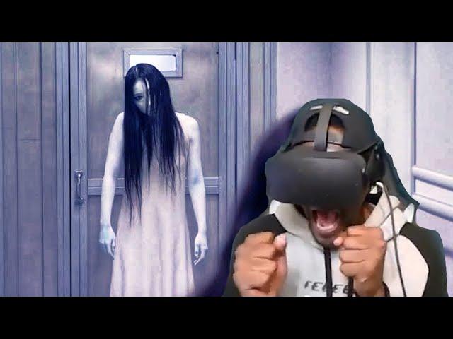 SCARY HAUNTED Virtual Reality - Hilariously FUNNY REACTIONS 