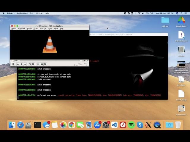 How to create live video streaming server on linux with vlc