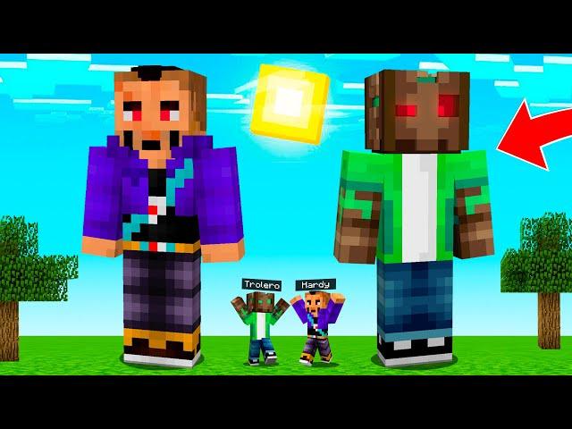 MINECRAFT pero APARECEN YOUTUBERS GIGANTES!  MINECRAFT ALEATORIO