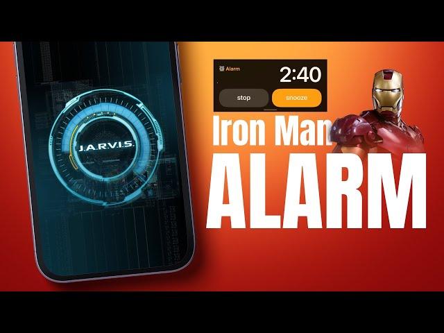 iron man JARVIS Alarm For iPhone