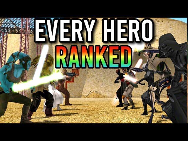 Ranking ALL 19 HEROES and VILLIANS From Worst To Best! Star Wars Battlefront Classic Collection