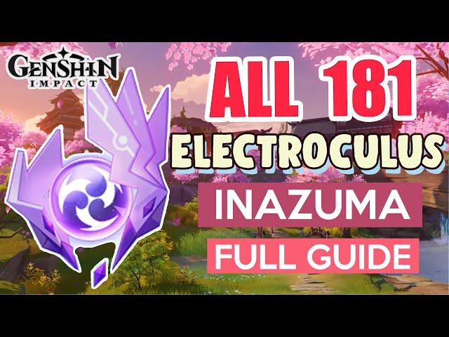 How to: GET ALL 181 ELECTROCULUS INAZUMA COMPLETE GUIDE FULL TUTORIAL | Genshin Impact