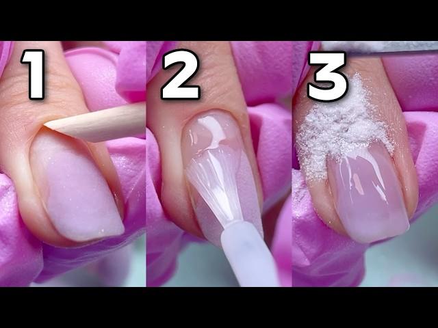 Natural Looking Dip Powder Ombre Manicure ft. Azurebeauty Kit