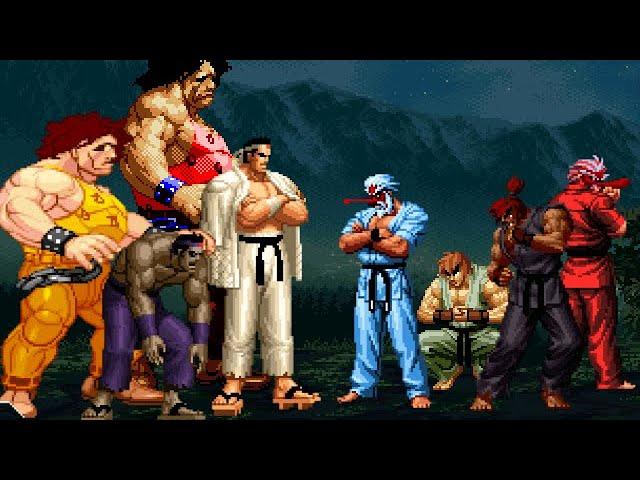 [KOF Mugen] Memorial | Goro & Hugo Team vs Mr. Karate & Ken Team [ 4vs4 ]