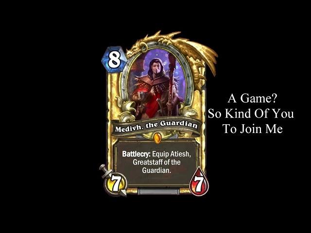 Voice Impressions: Hearthstone: Medivh The Guardian Voice Line