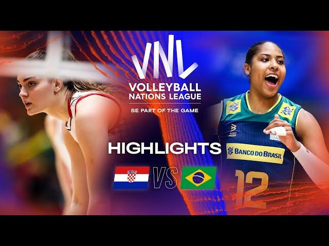  CRO vs.  BRA - Highlights Week 1 | Women's VNL 2023