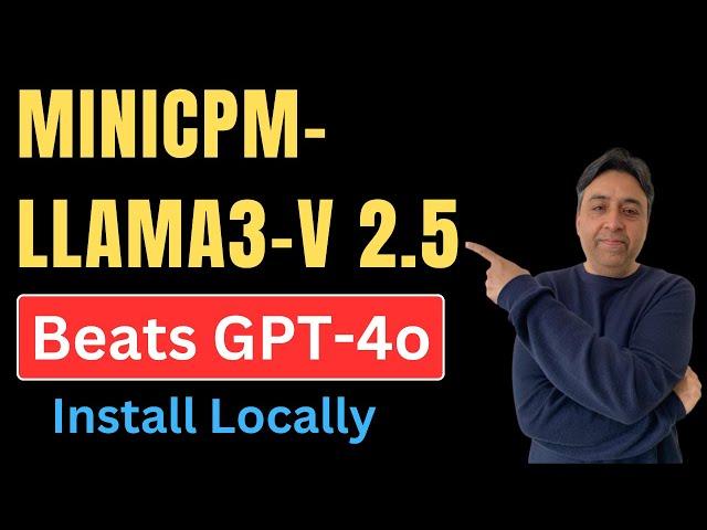 Install MiniCPM Llama3-V 2.5 Locally - Beats GPT4o