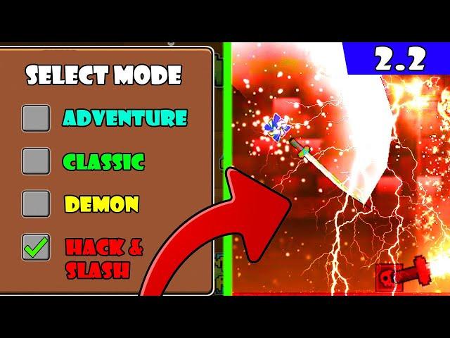 La NUEVA MODALIDAD de JUEGO en GEOMETRY DASH: hack and slash