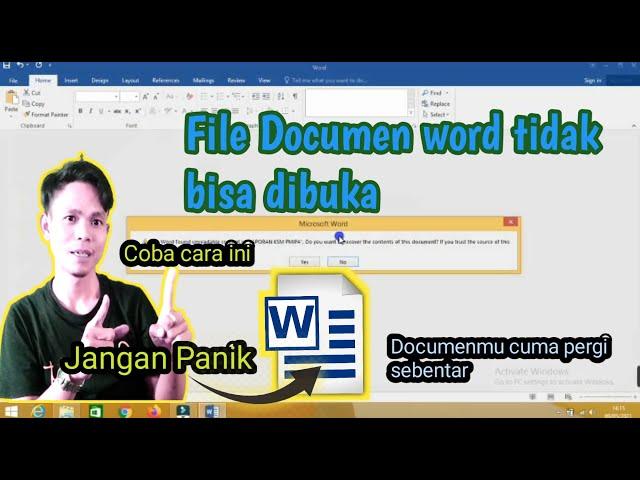 cara memperbaiki file microsoft word yang rusak atau corrupt