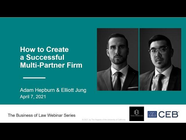 How to Create a Successful Multi-Partner Firm