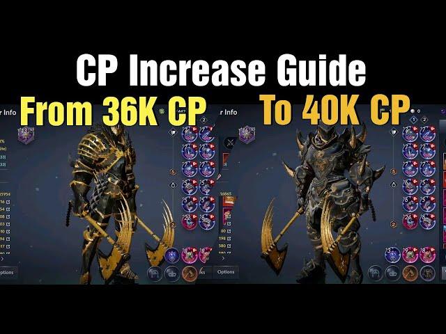 Black Desert Mobile Beginner Guide: CP Increase From 36K To 40K