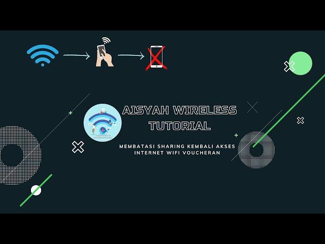 CARA MEMBATASI SHARE KEMBALI KONEKSI INTERNET WIFI VOUCHERAN || Aisyah Wireless Tutorial