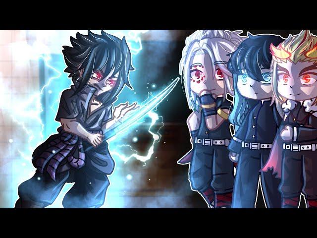 Hashiras React To Sasuke As Giyuu Brother // Gacha React