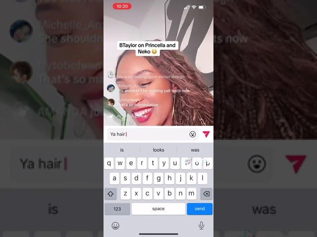 B Taylor on Princella from TikTok Live