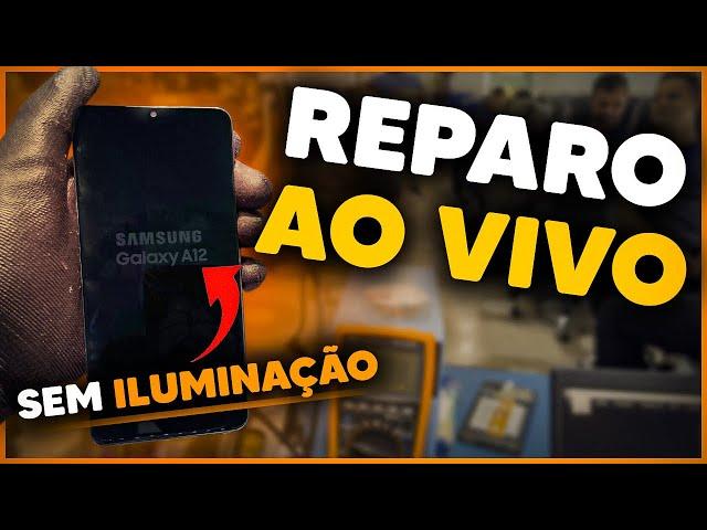 Galaxy A12 Sem Iluminação na Tela! (Defeito Crônico Reparado em Aula)