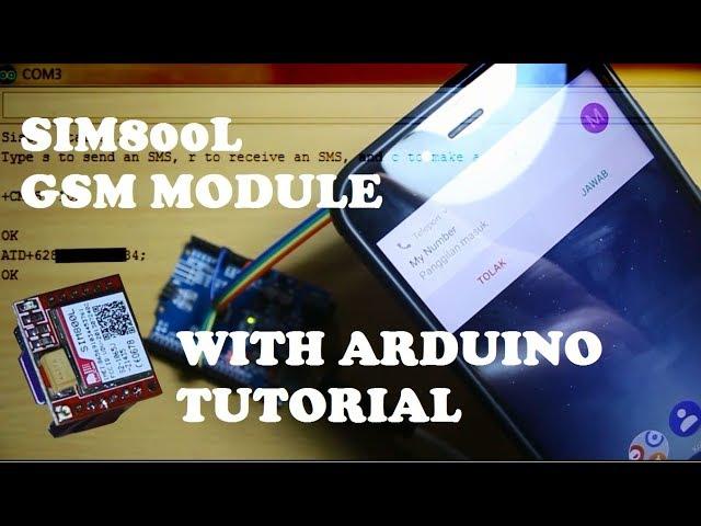 SIM800L with arduino Tutorial. How to send, receive SMS and make a call.