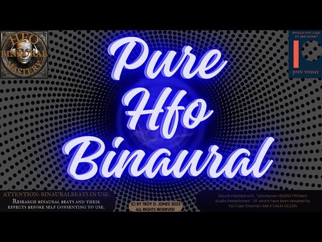 PURE HFO BINAURAL: 4-Hour HFO Binaural Beats Meditation | Deep Pulsating Hum for Profound Relaxation