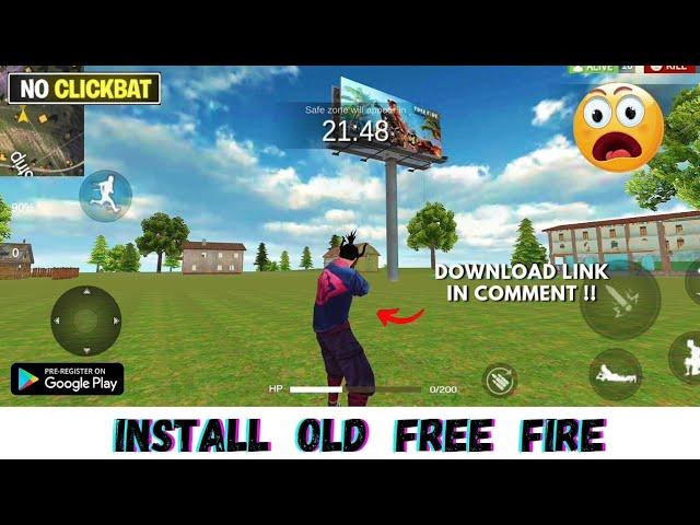 DOWNLOAD OLD FREE FIRE PACK  100% WORKING TRICK 