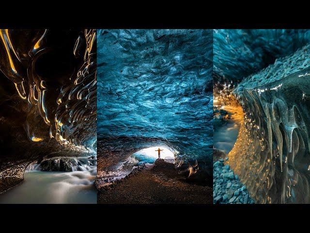 Incredible ICE CAVE Photography in ICELAND Winter 2022 + Diamond Beach