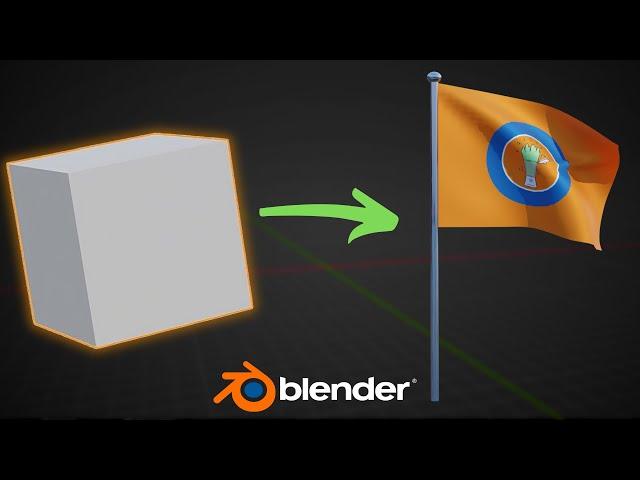 Create a Flag Animation in Blender in 1 Minute!