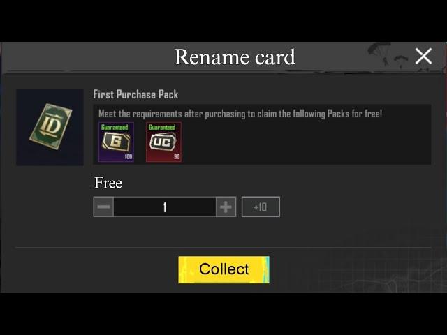 Get free rename card | Get rename card in pubg/bgmi | frank gaming