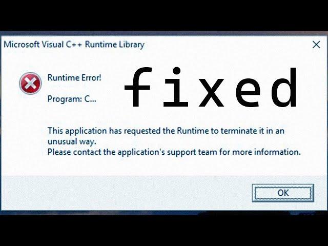 How to Fix Microsoft Visual C++ Runtime on Windows 10/11