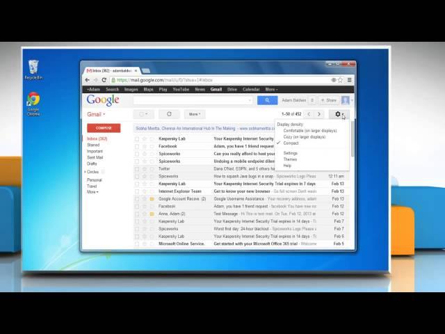 How to enable and disable email notifications in Gmail®