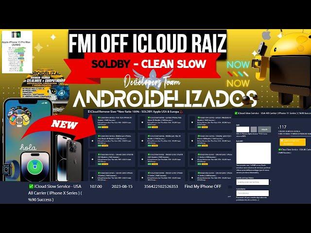 FMI OFF CLEAN SLOW - New Metodo - SoldBy - Server Online - All modell iPhone,iPad, Mac,iMac,iWatches